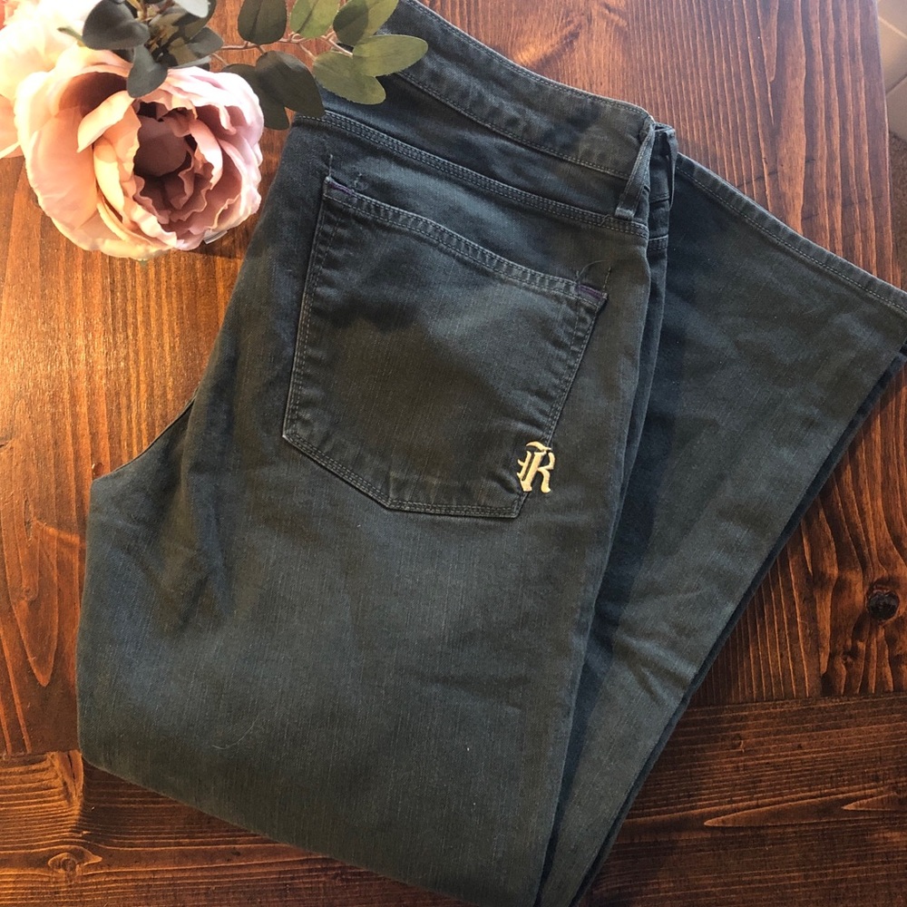NWOT Rich & Skinny Olive Green Bootcut Jeans
